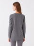 LC Waikiki Crew Neck Printed Long Sleeve Women's T-shirt